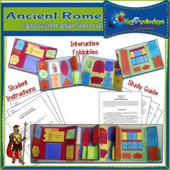 Preview of Ancient Rome Lapbook / Interactive Notebook - EBOOK