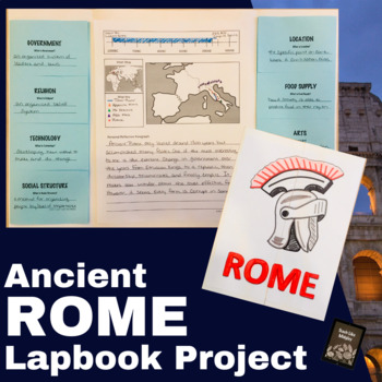 Preview of Ancient Rome Project - Lapbook Template - 6th Grade Social Studies