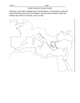 Preview of Ancient Rome Map Activity