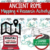 Ancient Rome Map Activity, Mapping The Roman Empire PRINT & DIGITAL