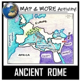 Ancient Rome Map Activity- Roman Empire (Label and Color!)