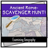 Ancient Rome Map & Geography: Scavenger Hunt Activity- FREE!