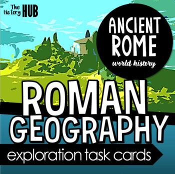 Preview of Roman Geography Digital Task Cards