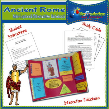Preview of Ancient Rome Mini-Lapbook / Interactive Notebook - EBOOK