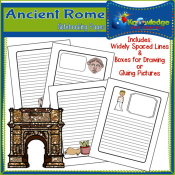 Preview of Ancient Rome Notebooking Pages - EBOOK