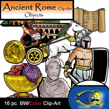 Preview of Ancient Rome Objects (16 BW & Color)