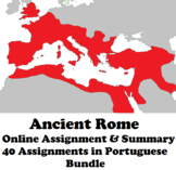 Ancient Rome Online WebQuest & Summary Bundle (Portuguese)