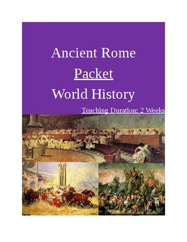 Preview of Ancient Rome Packet - Two Weeks!