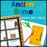 Ancient Rome Poster Map and Interactive Notebook INB Set A