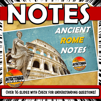 Preview of Ancient Rome PowerPoint Notes and Google Slides Presentation