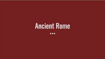 Ancient Rome PowerPoint by C and H Lesson Plans | TpT