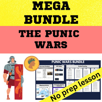 Preview of Ancient Rome - The Punic War print-digital bundle, slides, guided reading