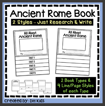 Preview of Ancient Rome Report, World History Flip Book Research Project, History Writing