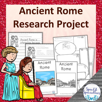 Preview of Ancient Rome Research Project with Non-Fiction Emergent Readers