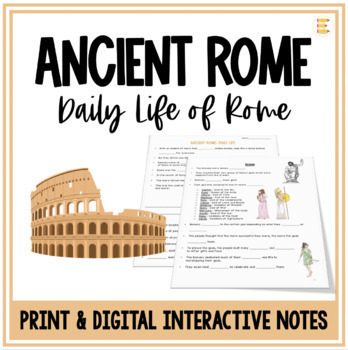 Preview of Ancient Rome Roman Empire World History Google Slides ™ and Notes