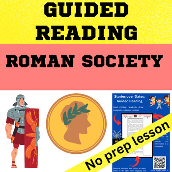 Preview of Ancient Rome  - Roman Society Guided Reading worksheet digital & slide deck