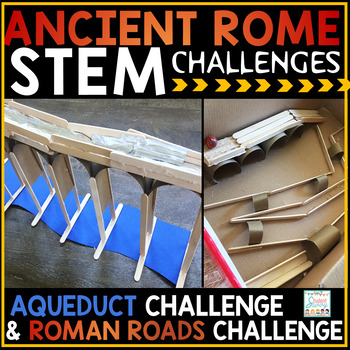 Preview of Ancient Rome Activities Project STEM Challenges Worksheets Roman Empire Republic