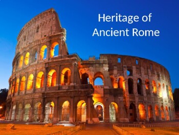 Ancient Rome - Scientific Achievements, Arts, Heritage | TPT