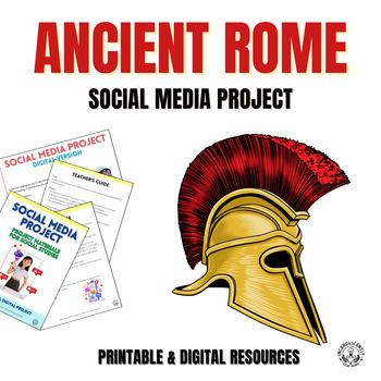 Preview of Ancient Rome Social Media & Gallery Walk Project with Digital Resources