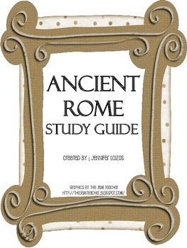 Preview of Ancient Rome Study Guide
