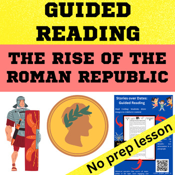 Preview of Ancient Rome-Rise of the Roman Republic Guided Reading worksheet digital, slides