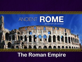 Preview of Ancient Rome - The Roman Empire PowerPoint and Guided Outline