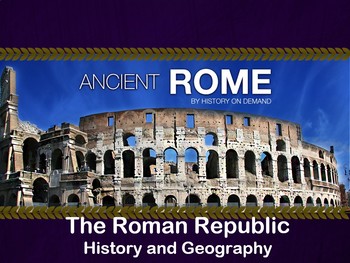 Preview of Ancient Rome - The Roman Republic PowerPoint and Guided Outline