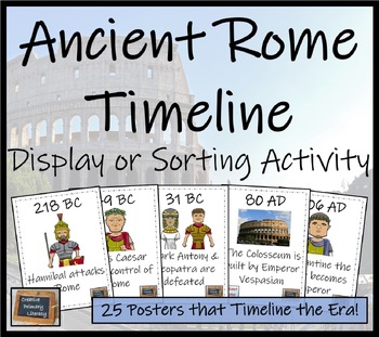 Preview of Ancient Rome Timeline Display Research and Sorting Activity