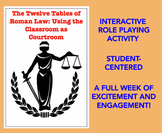 Ancient Rome: Twelve Tables of Roman Law Using Classroom a
