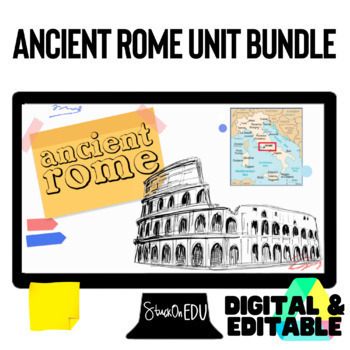 Preview of Ancient Rome Unit Bundle Zero Prep Digital Resource Social Studies
