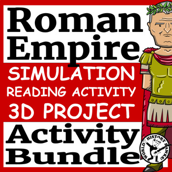 Preview of Ancient Rome Empire Activity & Project Bundle - Simulation Reading Comprehension