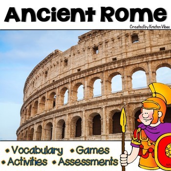 Preview of Ancient Rome Vocabulary, Activities, Assessments and Games