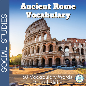 Preview of Ancient Rome Vocabulary Activity - Ancient Civilizations - Digital Slides