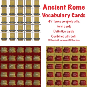 Preview of Ancient Rome Digital Vocabulary Cards