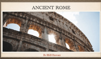 Preview of Ancient Rome Vocabulary Slides and Quizzes