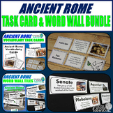 Ancient Rome Vocabulary Task Card & Word Wall Tile Bundle