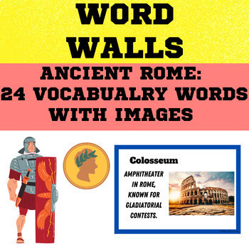 Preview of Ancient Rome - Vocabulary Word Wall + Digital Frayer Model Template