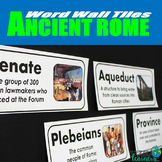 Ancient Rome Vocabulary Word Wall Tiles