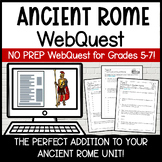 Ancient Rome WebQuest | A NO PREP Digital Ancient Rome Activity