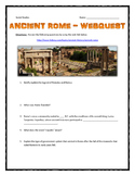 Ancient Rome - Webquest with Key (Roman Empire)