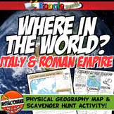Ancient Rome Where in the World Scavanger Hunt & Map Activ