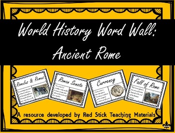 Preview of Ancient Rome Word Wall