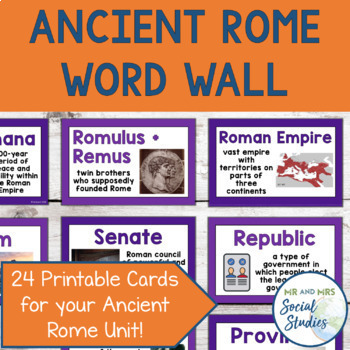 Preview of Ancient Rome Word Wall