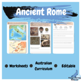 Ancient Rome Year 7 and 8 History Editable Worksheets  Aus