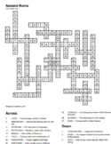 Ancient Rome crossword