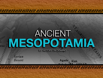 Preview of Ancient Mesopotamia PowerPoint with Guided Outline