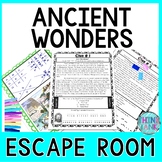 Ancient Wonders of the World ESCAPE ROOM Activity - Readin