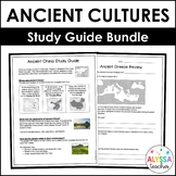 Ancient World Cultures Study Guide Bundle (Virginia 3rd Grade SOLs)