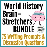 Ancient World History BUNDLE: 75 Writing Prompts & Discuss