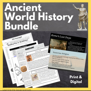 Preview of Ancient World History Bundle: Mesopotamia, Egypt, China, India, Greece, & Rome